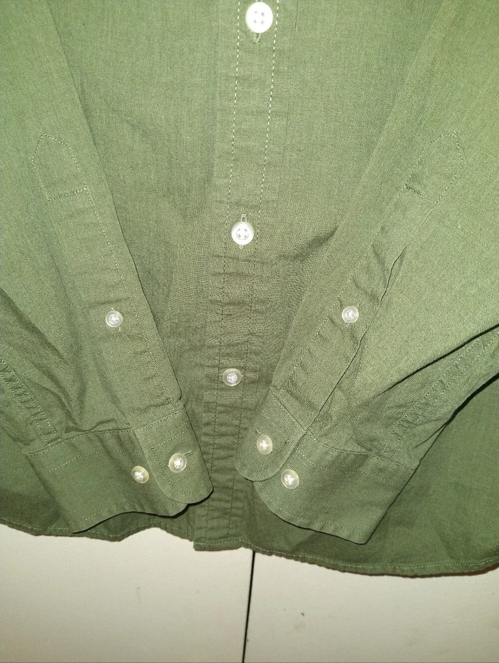 Banana Republic Cotton Pinpoint Oxford Grant Slim Fit Button Down Shirt Men's M